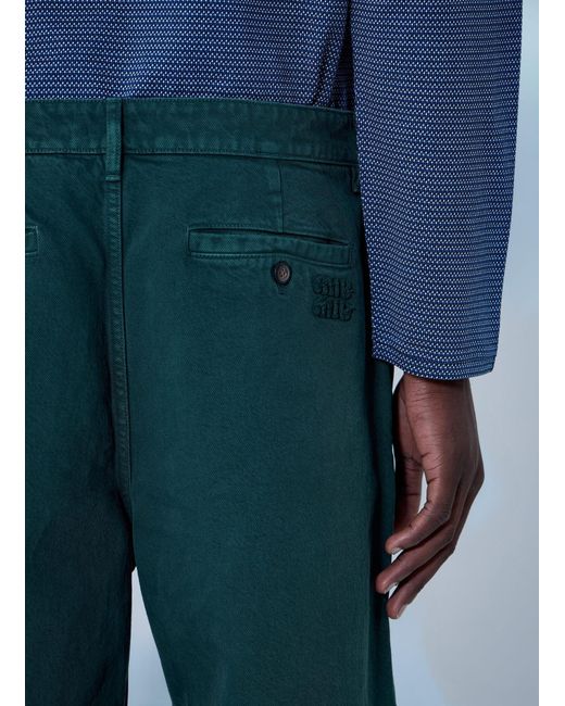 Miu Miu Blue Relaxed-Fit Trousers for men