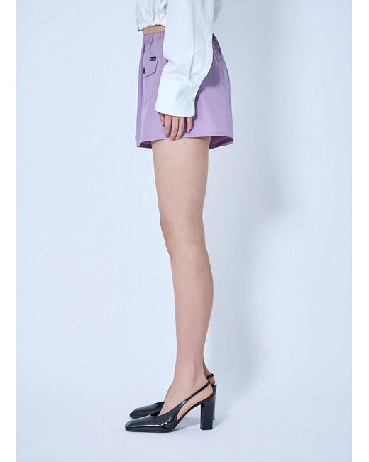 Prada Blue Elasticated Waist Utility Shorts