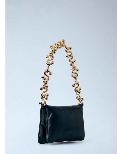 Sportmax Blue Mini Soffy Leather Handbag