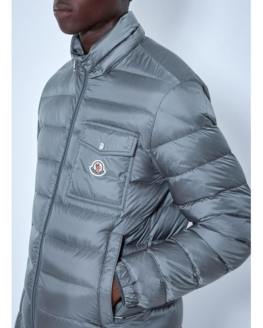 Moncler Blue Verith Hooded Jacket for men