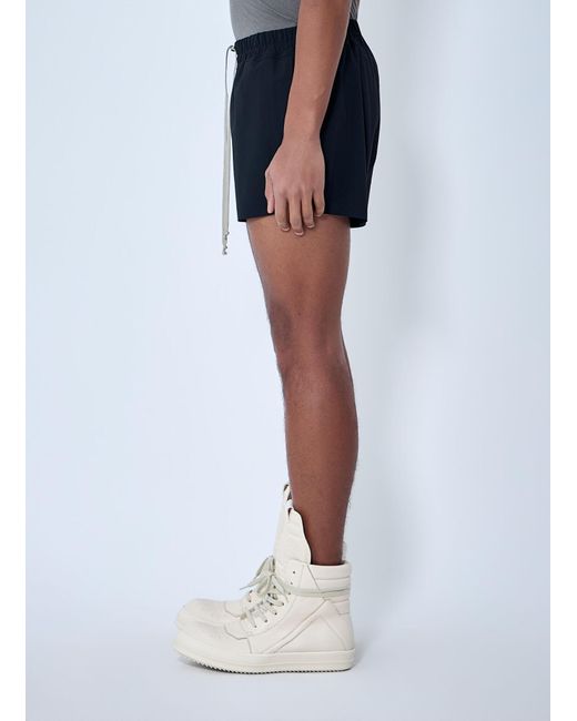Rick Owens Blue Elasticated Waistband Shorts for men