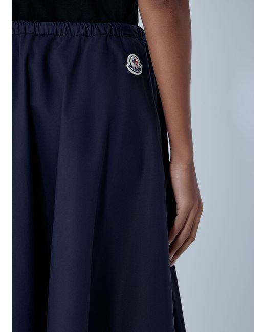 Moncler Blue Drawstring Skirt