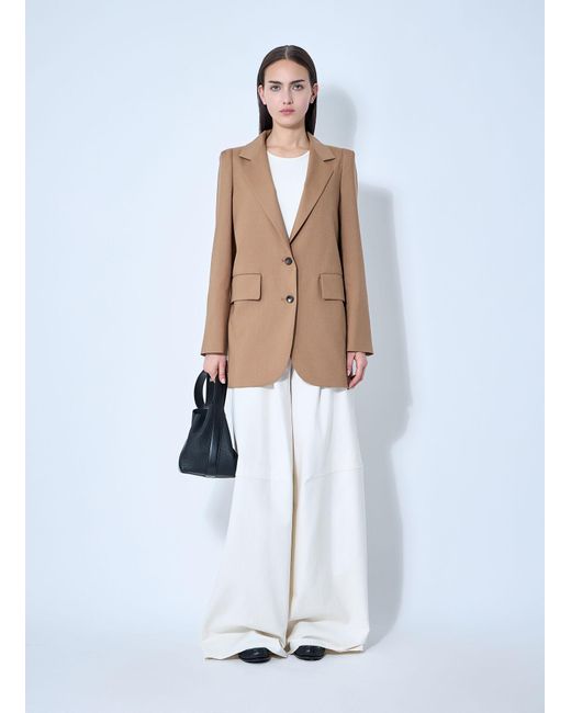 Max Mara Natural Single-Breasted Blazer