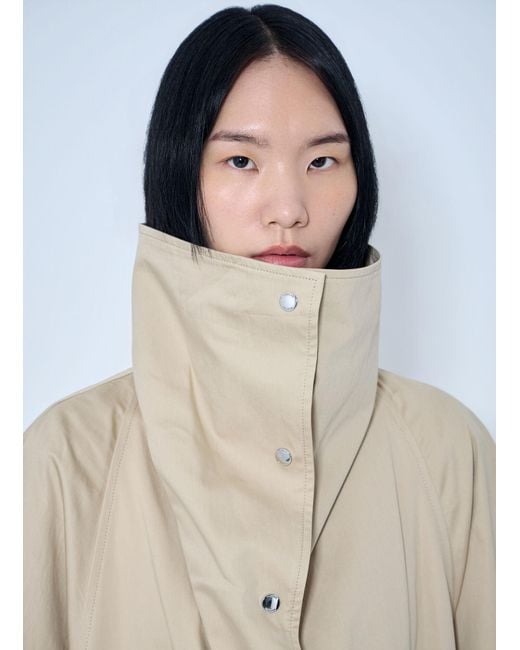 Totême  White Oversized Cotton Trench