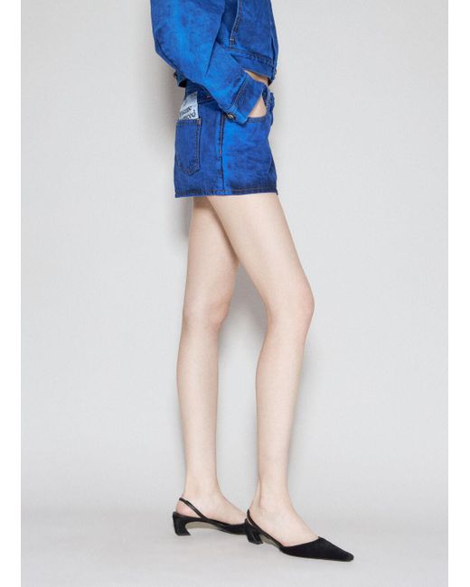 Vivienne Westwood Blue Foam Mini Skirt