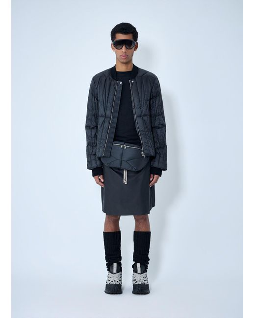 Moncler Blue Rick Owens Geocamo Flight Bomber Jacket