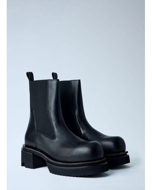 Rick Owens Blue Beatle Bogun Boots for men