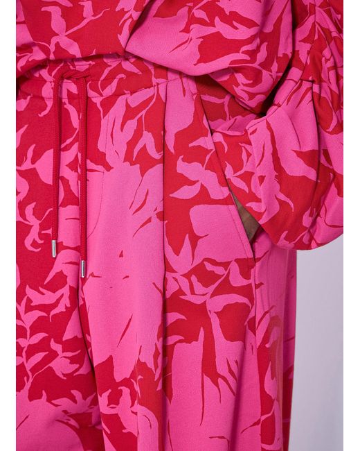 Dries Van Noten Pink Hadium Cotton Jersey Sweatpants