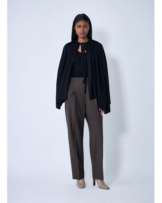 Totême  Blue Drawstring Cape
