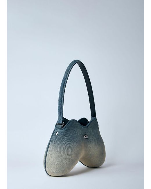 DIESEL Blue Play Double-D Shoulder Bag