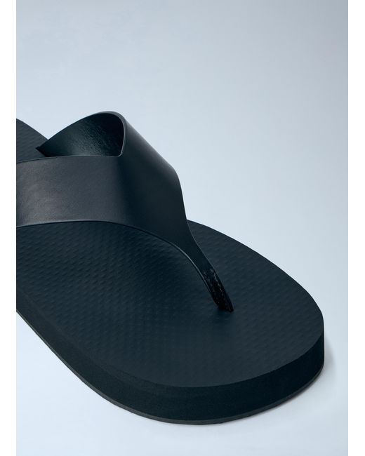 The Row Blue Dune Platform Thong Sandals
