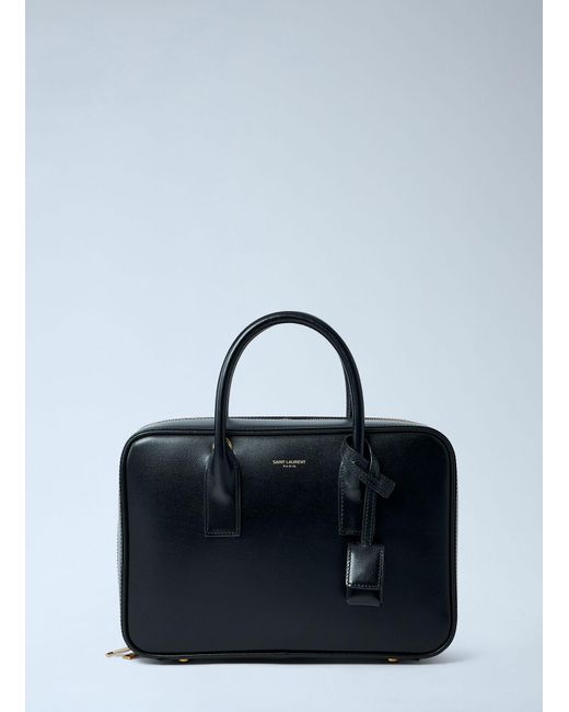 Saint Laurent Blue Small Sac De Jour Box Handbag