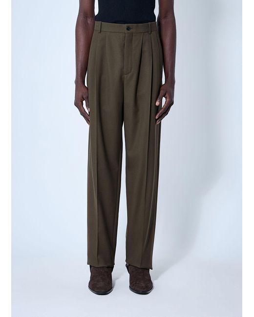 Saint Laurent Black Wool Tailored Pants for men