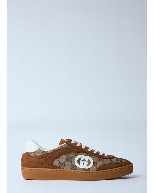 Gucci White Interlocking G Sneakers