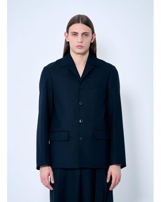 Dries Van Noten Blue Bays Jacket for men