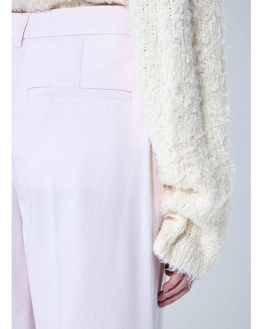 Totême  White Cotton Tailored Pants