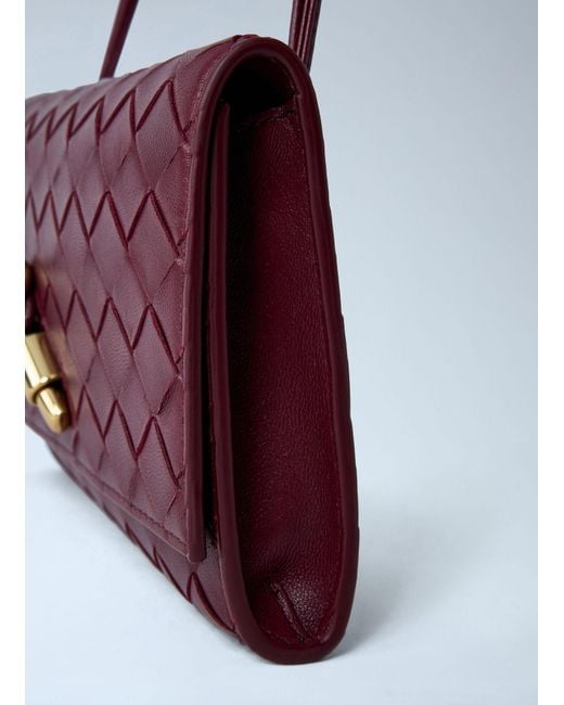 Bottega Veneta Purple Andiamo Crossbody Bag