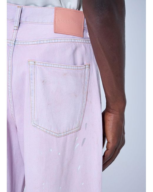 Acne Purple 1981 Loose Fit Jeans for men