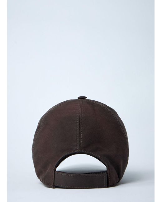Prada Brown Logo Plaque Baseball Cap for men