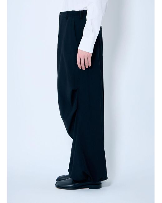 MM6 by Maison Martin Margiela Blue Tapered Wool Pants for men
