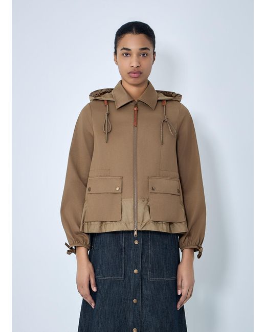 Moncler Natural Adenium Hooded Jacket