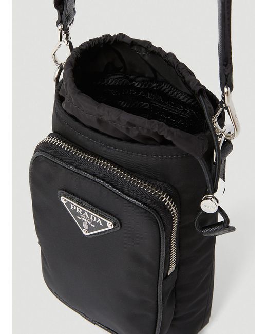 Prada White Re-Nylon Pouch Bag for men