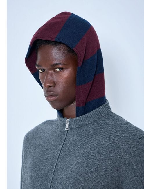 Moncler Blue Zip-Up Hoodie for men