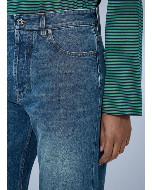 Miu Miu Blue Wide-Leg Denim Jeans