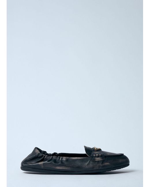 Prada Multicolor Logo Plaque Loafters