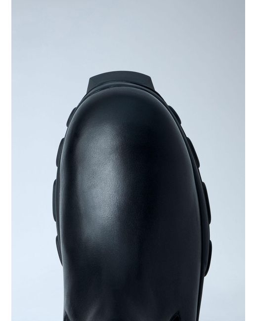Rick Owens Blue Beatle Bozo Tractor Boots for men