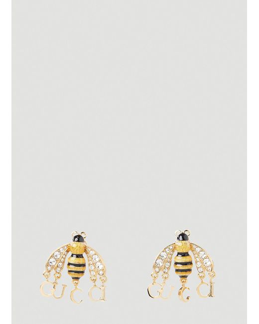 Gucci Metallic Bee Stud Earrings