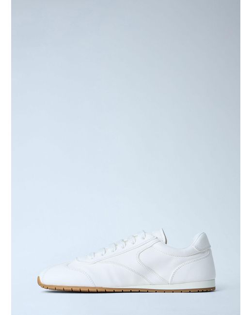 Prada Blue Nappa Leather Sneakers