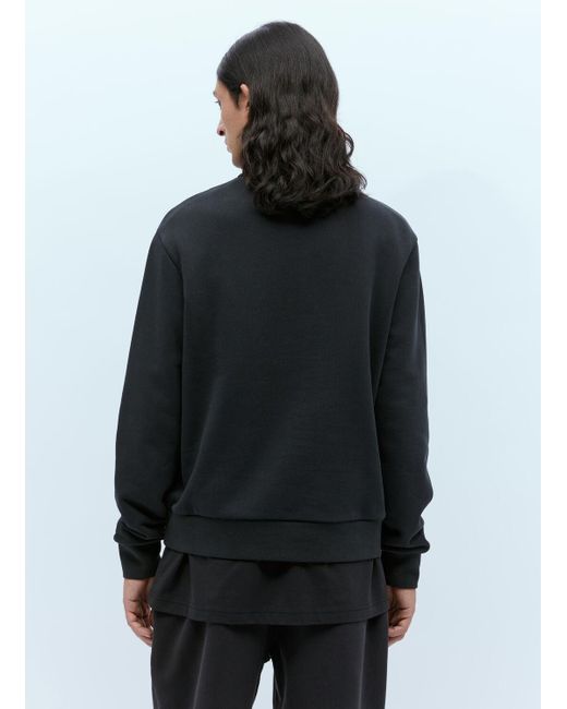 Moncler Black Logo Patch Half-zip Sweatshirt for men