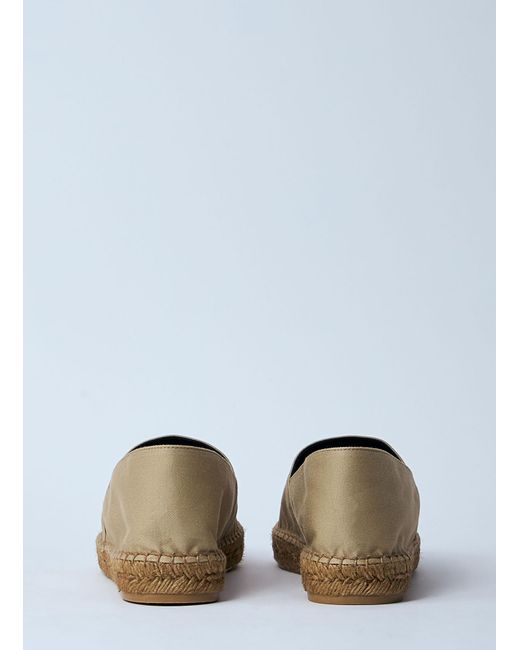 Saint Laurent White Cotton Espadrilles