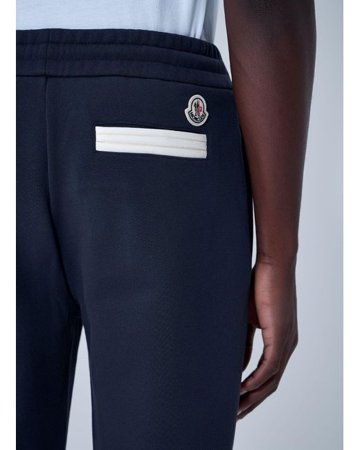 Moncler Blue Logo Motif Track Pants for men