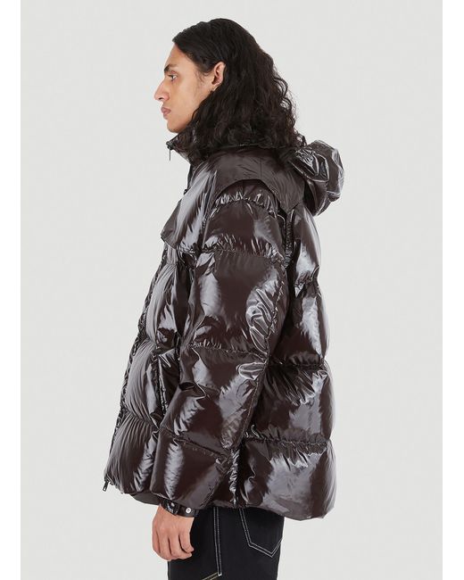 Bottega Veneta Gray Gloss Padded Down Jacket for men