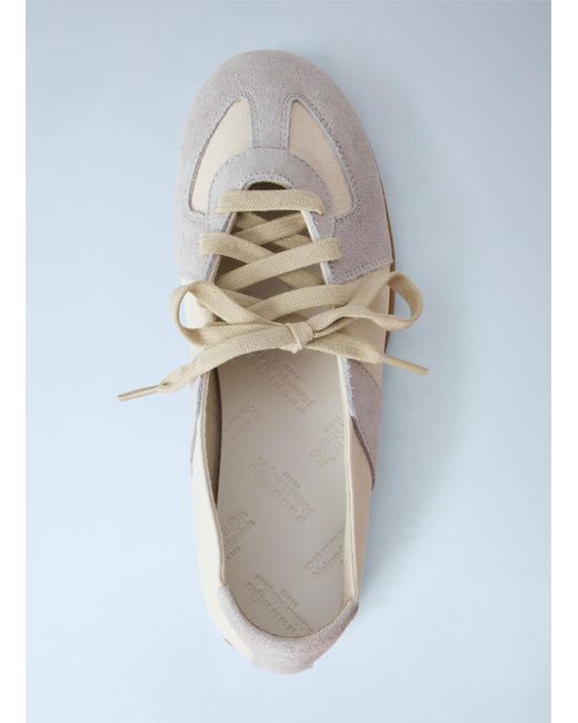 Maison Margiela White Replica Soft Laced Ballerinas