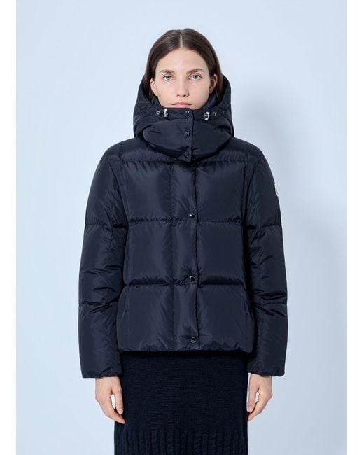 Moncler Blue Castlenew Hooded Down Jacket