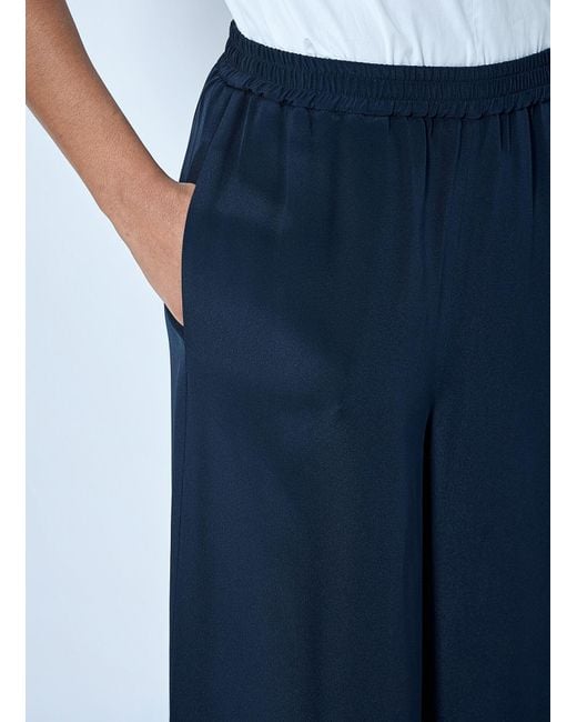 Max Mara Blue Wide-Leg Trousers