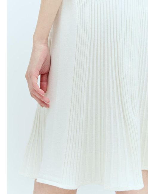 Chloé White Mock-neck Mini Dress