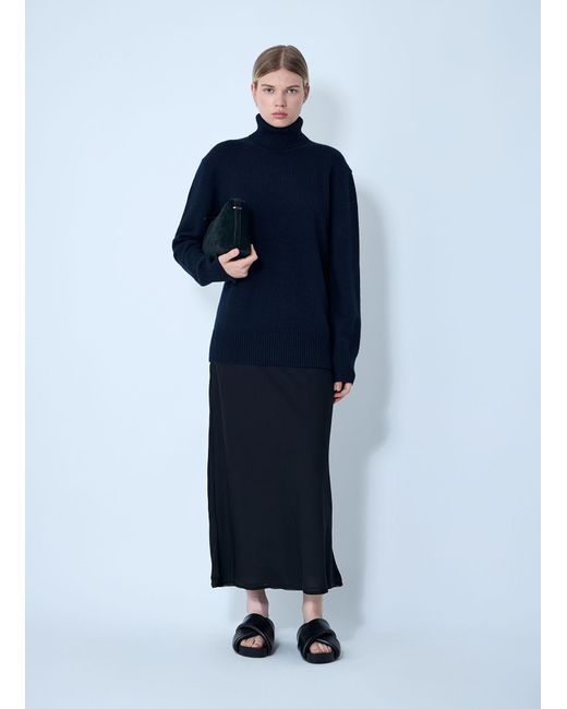 Totême  Blue Cashmere Turtleneck