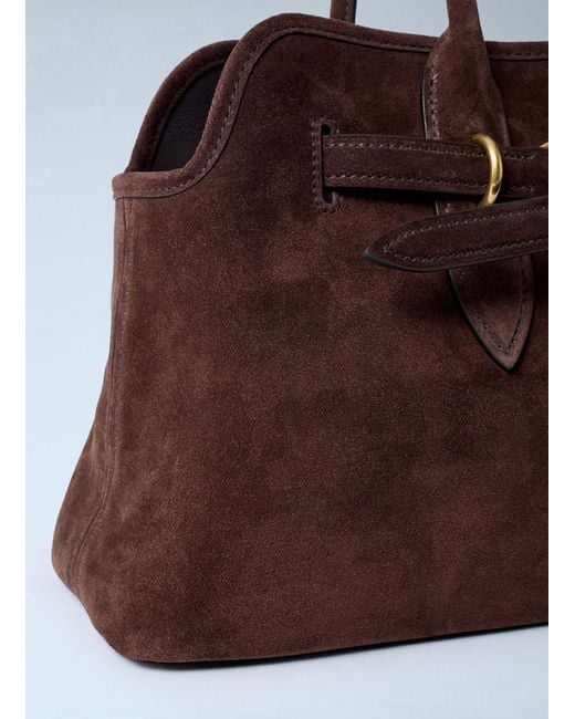 Miu Miu Brown Aventure Suede Handbag