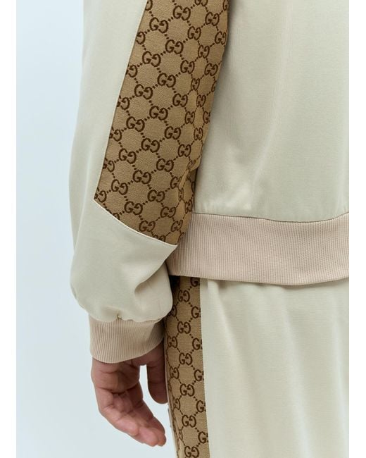 Gucci White Gg Half-zip Sweatshirt for men