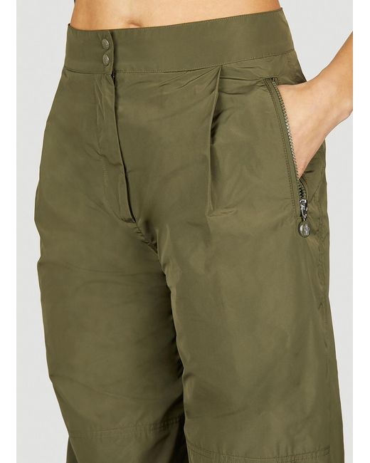 Moncler Green Tafetta Pants