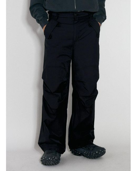 032c Black Hyperbole Parachute Cargo Pants for men