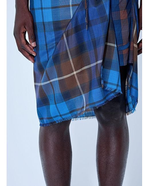 Vivienne Westwood Blue Chippendale Boxing Shorts for men