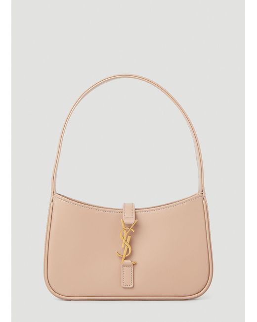 Saint Laurent Ysl Hobo 5a7 Shoulder Bag in Natural Lyst