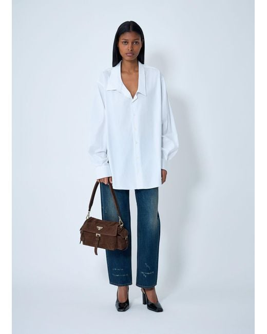 Prada White Poplin Shirt