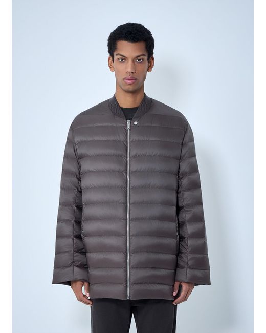 Moncler Gray Rick Owens Flight Parka Bomber Jacket for men