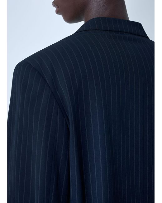 Acne Blue Single-Breasted Blazer for men
